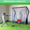GoSports 7 ft x 7 ft Elite Baseball & Softball Practice Hitting and Pitching Net with Steel Frame
