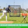 GoSports 7 ft x 7 ft Elite Baseball & Softball Practice Hitting and Pitching Net with Steel Frame