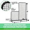 GoSports 7 ft x 7 ft PRO Baseball & Softball L Screen – Pitcher Protection Net with Wheels and Carrying Case