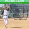 GoSports 7 x 7 ft Baseball & Softball Nets – Available in Team Colors – Batting & Pitching Net with Strike Zone(Black)