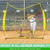 GoSports 7 x 7 ft Baseball & Softball Nets – Available in Team Colors – Batting & Pitching Net with Strike Zone(Yellow)
