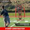GoSports 8 x 4 ft Football Throwing Target Net – Choose Black or Red(8 x 4 ft Red)