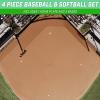 GoSports Baseball & Softball 4 Piece Premium Base Set – Heavy-Duty for Athletes
