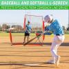 GoSports Baseball & Softball Pitching Screens – L Screen or I Screen – Pitcher Protection Net(L Screen)