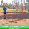 GoSports Baseball & Softball Pitching Screens – L Screen or I Screen – Pitcher Protection Net(L Screen)