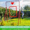 GoSports Baseball & Softball Pitching and Fielding Rebounder – Pitch Back Net – Choose Your Size(Red)