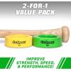 GoSports Baseball and Softball Bat Weights – 2 Pack Baseball Donuts – 16 oz & 12 oz