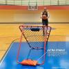 GoSports Basketball Rebounder with Adjustable Frame, Rubber Grip Feet and Sandbags – Portable Passback Training Aid