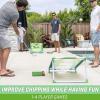 GoSports BattleChip Backyard Golf Cornhole Games – Includes Targets, Chipping Mats, Foam Golf Balls, Scorecard and Carry Case(Green)