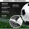 GoSports Classic Black and White Soccer Balls – Single or 6 Pack – Sizes 3, 4, 5 with Ball Pump(Black & White)