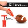 GoSports Combine Football 6 Pack – Regulation Size for High School and College – Official Composite Leather Balls