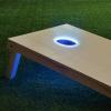GoSports Cornhole Light Up LED Ring Kit 2pc Set – Red, White or Blue – Compatible with All Cornhole Games(Blue)