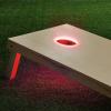 GoSports Cornhole Light Up LED Ring Kit 2pc Set – Red, White or Blue – Compatible with All Cornhole Games(Red)