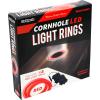 GoSports Cornhole Light Up LED Ring Kit 2pc Set – Red, White or Blue – Compatible with All Cornhole Games(Red)