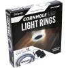GoSports Cornhole Light Up LED Ring Kit 2pc Set – Red, White or Blue – Compatible with All Cornhole Games(White)