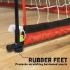 GoSports ELITE Futsal Soccer Goal – 3 M x 2 M Size, Foldable Bow Type Frame and Net – Play & Train Like The Pros, Includes Carry Bag and Agility Cones