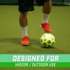GoSports Elite Futsal Balls – Choose Single or Six Pack – Great for Indoor or Outdoor Futsal Games or Practice – Includes Pump(Single Ball)