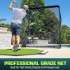 GoSports Elite Golf Practice Net with Steel Frame – Choose 10′ or 7′ Size(Black)