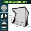 GoSports Elite Golf Practice Net with Steel Frame – Choose 10′ or 7′ Size(Black)