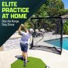 GoSports Elite Golf Practice Net with Steel Frame – Choose 10′ or 7′ Size(Black)