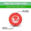 GoSports Foam Golf Practice Balls Realistic Feel and Limited Flight Use Indoors or Outdoors(16 Count  (Pack of 1))