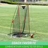 GoSports Football 7 ft x 4 ft Kicking Net – Sideline Practice for Punting or Place Kicks, Ultra-Portable Design with Weighted Sandbag
