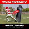 GoSports Football Blocking and Tackling Dummy with Water Weighted Base – Football Training Equipment for Practice – 6 ft Tall Inflatable