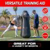 GoSports Football Blocking and Tackling Dummy with Water Weighted Base – Football Training Equipment for Practice – 6 ft Tall Inflatable