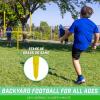GoSports Football Field Goal Post – 6 or 8 ft Backyard Football Game(6 ft Standard)
