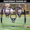 GoSports Football Throwing Net – 8 x 8 ft or 6 x 6 ft Nets – Choose Black or Red(6 x 6 ft Black)