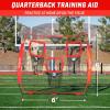 GoSports Football Throwing Net – 8 x 8 ft or 6 x 6 ft Nets – Choose Black or Red(6 x 6 ft Red)
