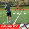 GoSports Football Throwing Net – 8 x 8 ft or 6 x 6 ft Nets – Choose Black or Red(6 x 6 ft Red)