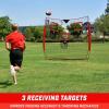 GoSports Football Throwing Net – 8 x 8 ft or 6 x 6 ft Nets – Choose Black or Red(8 x 8 ft Red)