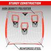 GoSports Football Throwing Net – 8 x 8 ft or 6 x 6 ft Nets – Choose Black or Red(8 x 8 ft Red)