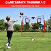 GoSports Football Throwing Net – 8 x 8 ft or 6 x 6 ft Nets – Choose Black or Red(8 x 8 ft Red)