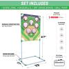 GoSports Football & Baseball Toss Games Available in Football Red Zone Challenge or Baseball Pro Pitch Challenge Choose Between Backyard Toss or Door Hang Targets(Baseball Toss)
