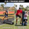 GoSports Inflatable Football Step Over Dummy & Blocking Pad – Training Equipment for Football Practice with 4 Heavy Duty Handles – 4 ft