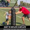 GoSports Inflatable Football Step Over Dummy & Blocking Pad – Training Equipment for Football Practice with 4 Heavy Duty Handles – 4 ft