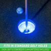 GoSports Light Up Golf Hole Lights 3 Pack – Great for Low Light Golf Play, Putting Practice, Chipping Practice and More