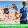 GoSports LotBall AIR Backyard Baseball Bat, Ball and Strike Zone Set – Plastic Baseball Game for Kids