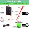 GoSports LotBall Backyard Baseball Bat, Ball and Strike Zone Set – Plastic Baseball Game for Kids