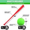GoSports LotBall Backyard Baseball Bat and Ball Set – Plastic Baseball Game for Kids
