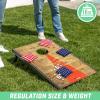 GoSports Official Regulation Cornhole Bean Bags Set of 8 – for Competitive Cornhole Games – All Weather – American Stars and Stripes or Red and Blue(American Stars and Stripes)
