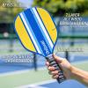 GoSports Pickleball Sets – Classic, Retro, Steel Blue, or Yellow – Includes 4 Paddles, 4 Regulation Pickleballs and Carry Case(Retro)