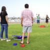 GoSports Portable Cornhole Game Sets – Premium Outdoor Lawn or Beach Toss Game for Kids and Adults(Red & Blue)