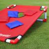 GoSports Portable Cornhole Game Sets – Premium Outdoor Lawn or Beach Toss Game for Kids and Adults(Red & Blue)