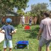 GoSports Portable Cornhole Game Sets – Premium Outdoor Lawn or Beach Toss Game for Kids and Adults(XL Red & Blue)
