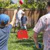 GoSports Portable Cornhole Game Sets – Premium Outdoor Lawn or Beach Toss Game for Kids and Adults(XL Red & Blue)