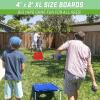 GoSports Portable Cornhole Game Sets – Premium Outdoor Lawn or Beach Toss Game for Kids and Adults(XL Red & Blue)