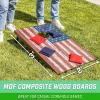 GoSports Portable Cornhole Sets, 8 Styles – Choose 4 x 2 ft or 3 x 2 ft – Boards Include 8 Bean Bags, Travel Case, and Game Rules(3 x 2 ft American Flag)